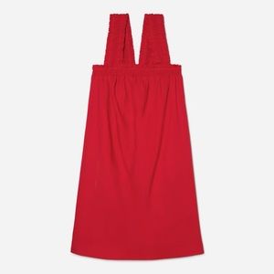 EVERLANE SMOCKED LINEN DRESS
